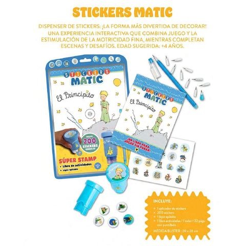 STICKERS MATIC + LIBRO ACT.N* 2 PRINCIPITO