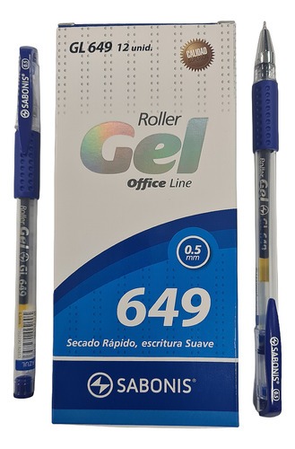 ROLLER  GEL 0.5mm. GL649 C/GRIP SABONIS