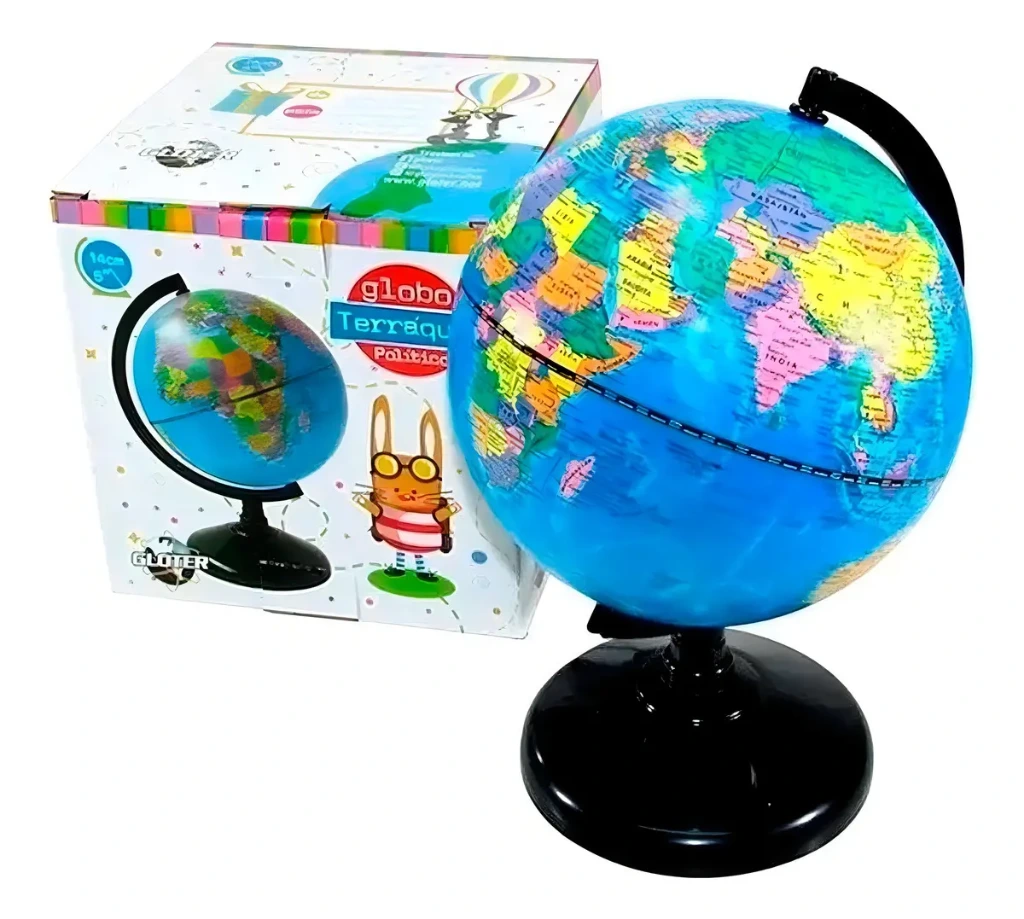 GLOBO TERRAQ.B/ACR.14cm.147W POLITICO