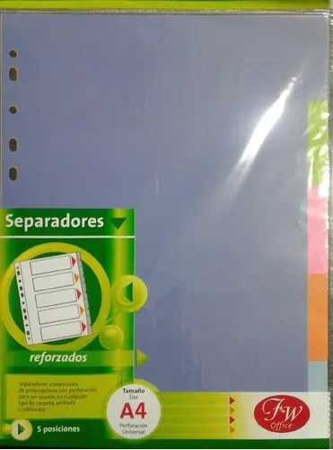 SEP.A4 x5div.POLIPROP. PREMIUM COLOR FW