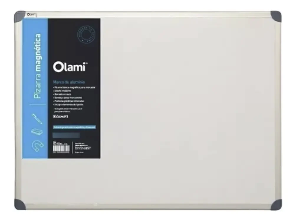 PIZARRA BCA.MAGN.45x60 B.METAL OLAMI