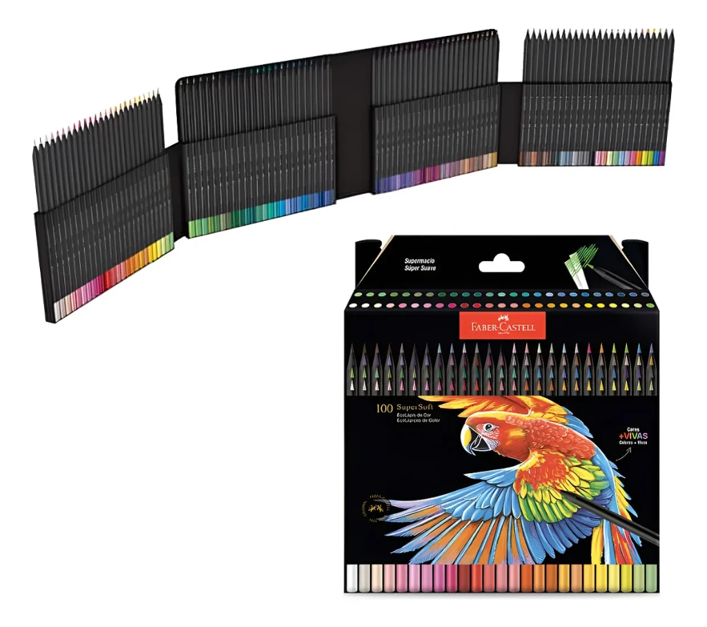 LAP.COLORES 100u.SUPER SOFT LARGOS F.CASTELL
