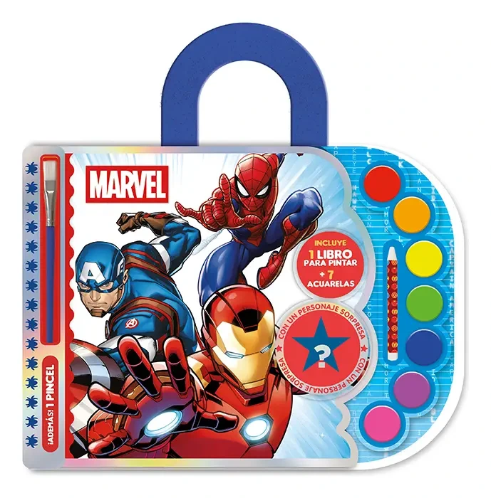 MEGA COLOR ACUARELA + LIBRO PINTAR N*1 SPIDERMAN