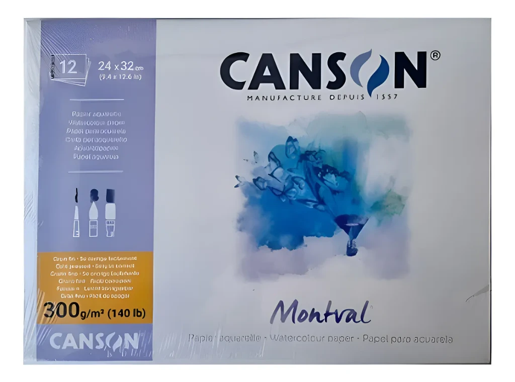 BLOCK 24x32 P/ACUARELA 12hjs 300grs. CANSON