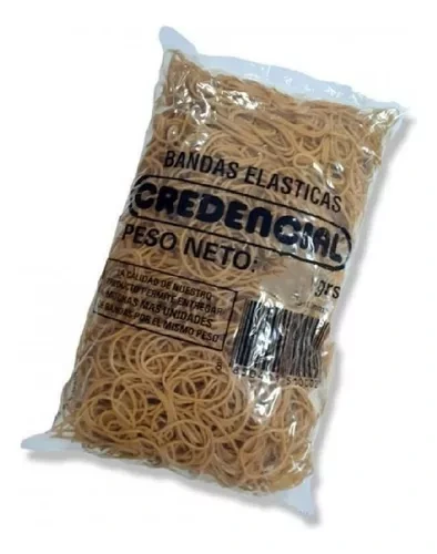 BANDAS ELASTICAS BOLSA X 500grs. CREDENCIAL.