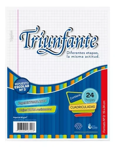 REPUESTO 24 hj. CUADRO 90grs. TRIUNFANTE.