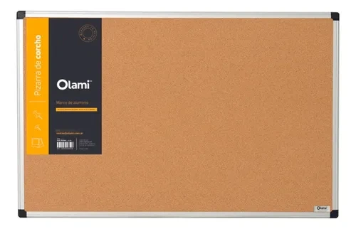 PIZARRA CORCHO 60x90cm. BORDE METAL OLAMI