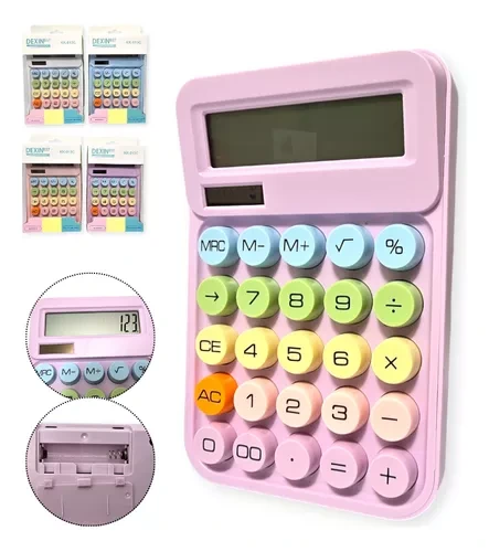 CALC.GRANDE 12dig.KK-813C COLOR PASTEL
