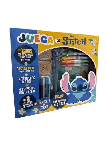 CAJA JUEGA CON+ BLOCK P/PINTAR N*2 STITCH