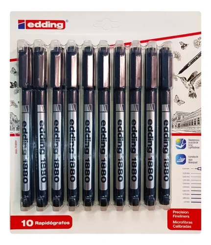 EDDING*ESTILOGRAFO X 10u. 1880 DESCART.