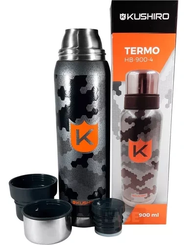 TERMO ACERO INOX. 900cc.P/ CEBADOR KUSHIRO