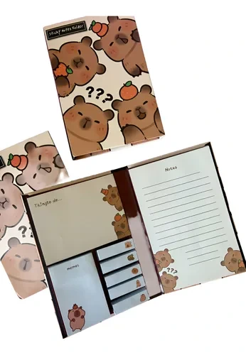 LIBRETA C/ NOTAS ADH.CAPYBARA