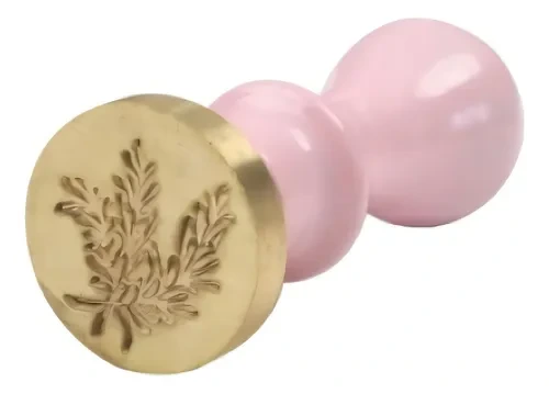 SELLO P/LACRE (MANGO ROSA PASTEL+BRONCE)