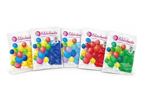 GLOBOS COLOR STANDAR 10* x25u.