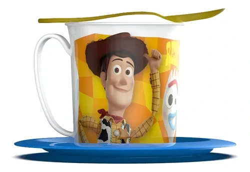 SET TAZA C/PLATO Y CUCHARITA TOY STORY