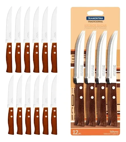 CUCHILLO DE MESA TRADICIONAL x12u. TRAMONTINA 