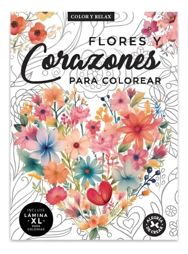 COL.COLOR Y RELAX:FLORES Y CORAZONES