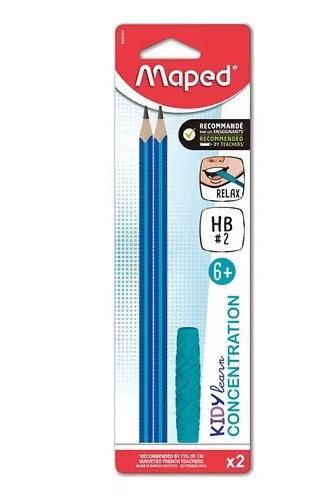 LAPIZ GRAFITO X 2  + 1 GRIP CONCENTRATION   MAPED