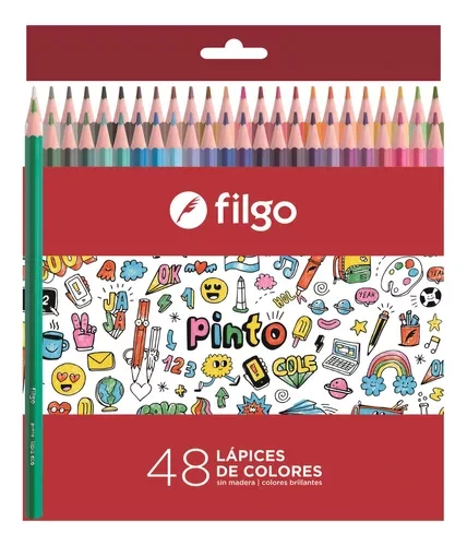 LAP.COLORES 48u.LARGOS PINTO FILGO