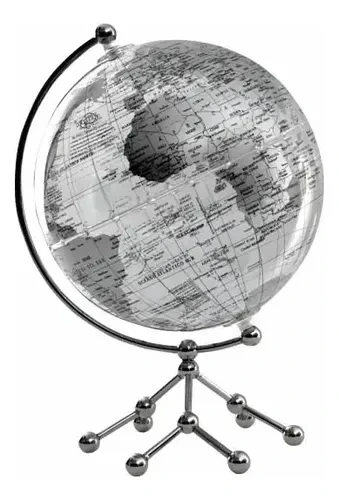 GLOBO TERRAQ.B/CROMADA 20cm.TOKIO POLITICO