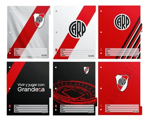CARATULAS ESC.N*3x6hjs.RIVER PLATE