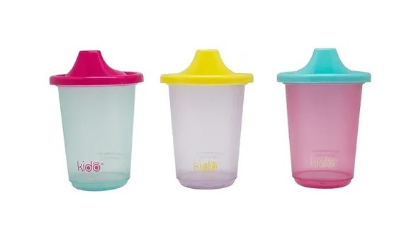VASO 300ml.C/TAPA y PICO x3u. KIDO