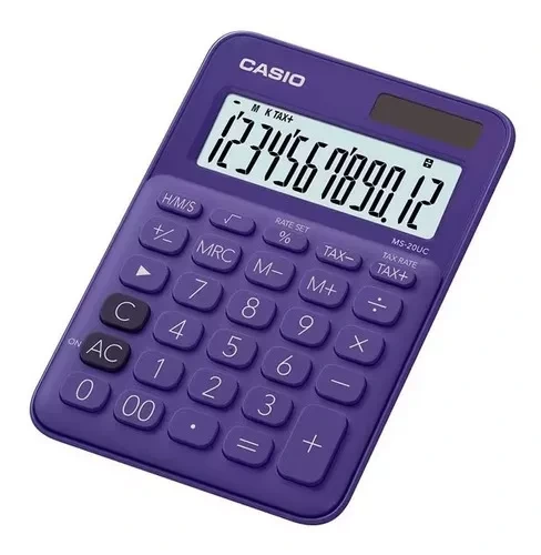 CALC.MEDIANA 12dig. MS-20UC VIOLETA CASIO