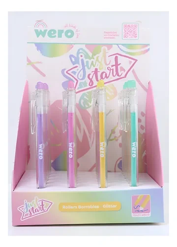 BOLIGR. BORRABLE 1mm. RETR.GLITTER COLOR