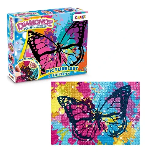 CRAZY:JUEGO DE DIAMANTE CUADRO MARIPOSA