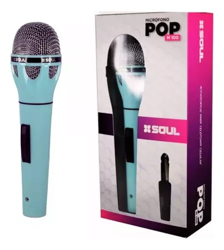 MICROFONO POP M-100 TURQUESA  SOUL