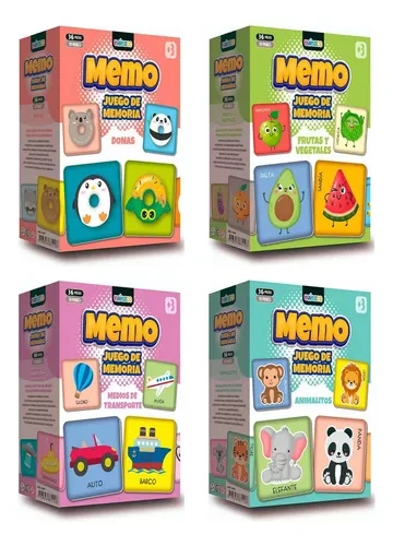 MEMOTEST DONAS/FRUTAS/ANIMAL/TRANSP.36FICHAS