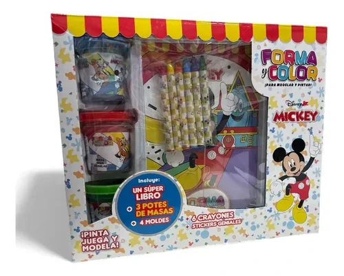 CAJA FORMA y COLOR+ LIBRO PINTAR N*1 MICKEY