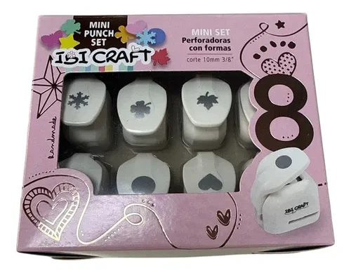 SET PERFORADORAS C/FORMA 1cm.x8u.IBICRAFT