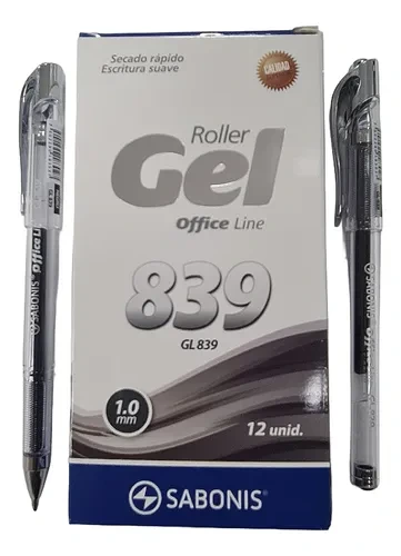 ROLLER  GEL 1mm. GL839 CLIP CROMADO SABONIS