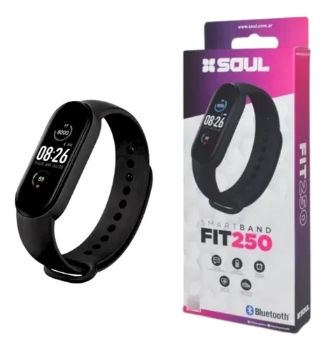 RELOJ INTELIGENTE FIT 250 BLUETOO NEGRO SOUL