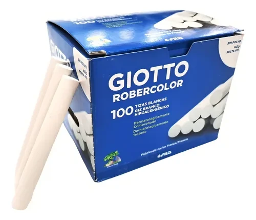 TIZAS BLANCASx100u.ROBERCOLOR GIOTTO