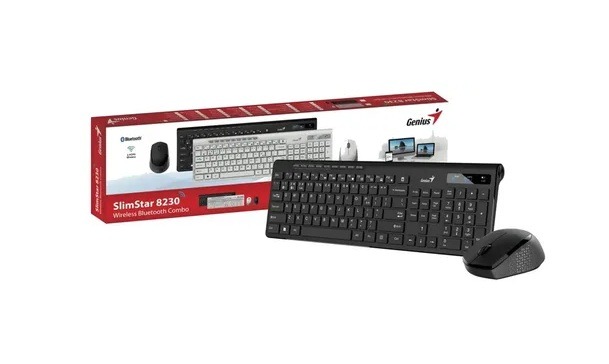 TECLADO SLIMSTAR 8230 + MOUSE INALAMB.GENIUS 