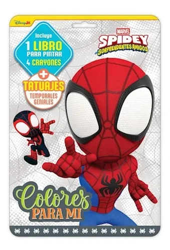 COLORES P/MI + LIBRO PINTAR N*3 SPIDEY