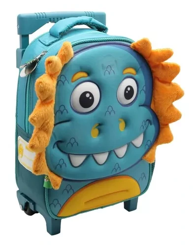 MOCHILA C/CARRO 12* MUNDO DINOS.