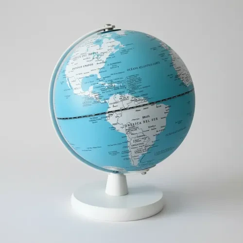 GLOBO TERRAQ.B/MAD.20cm.PARIS POL.C/LUZ