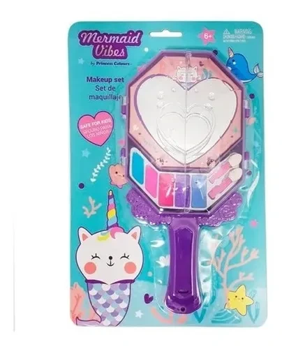 MAQUILLAJE SET C/ESPEJO DE MANO MERMAID