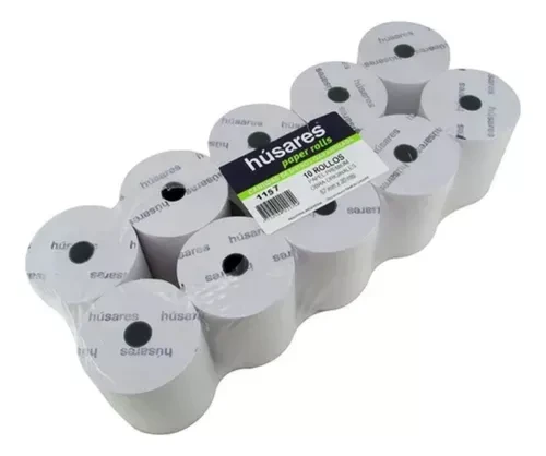 ROLLOS DE PAPEL OBRA 57mm.x30m.x10u.HUSARES
