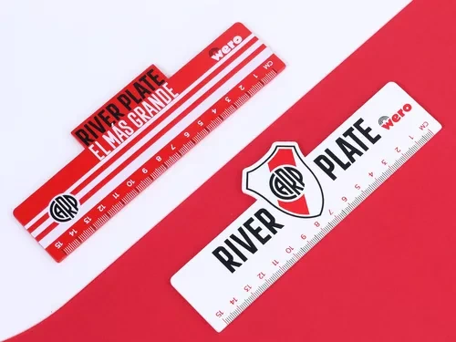 REGLA 15cm. MADERA RIVER PLATE.
