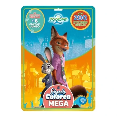 SUPER COLOREA MEGA + LIBRO PINTAR N*3 ZOOTOPIA