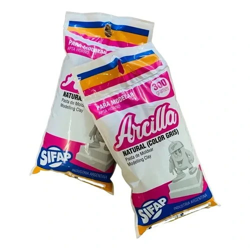 ARCILLA NAT. GRIS APTA P/ HORNO 300grs.SIFAP