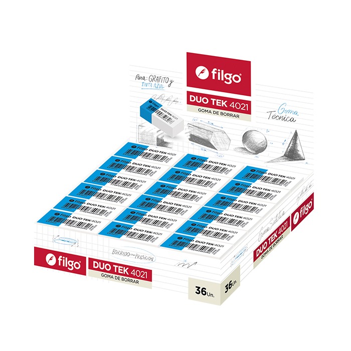 GOMA P/ LAPIZ/TINTA DUO TEK 4021 FILGO