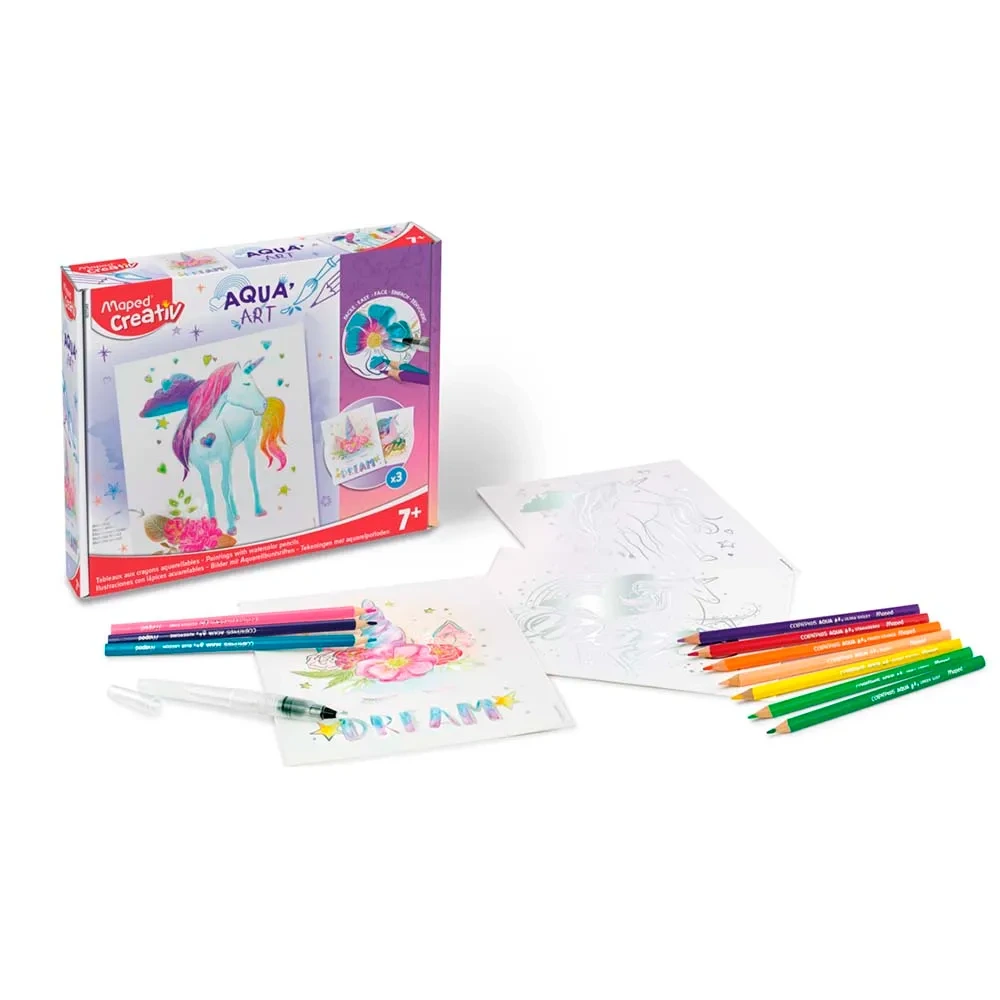 SET DE HOJA P/ILUSTRAR MET. UNICORNIO AQ ART MAPED