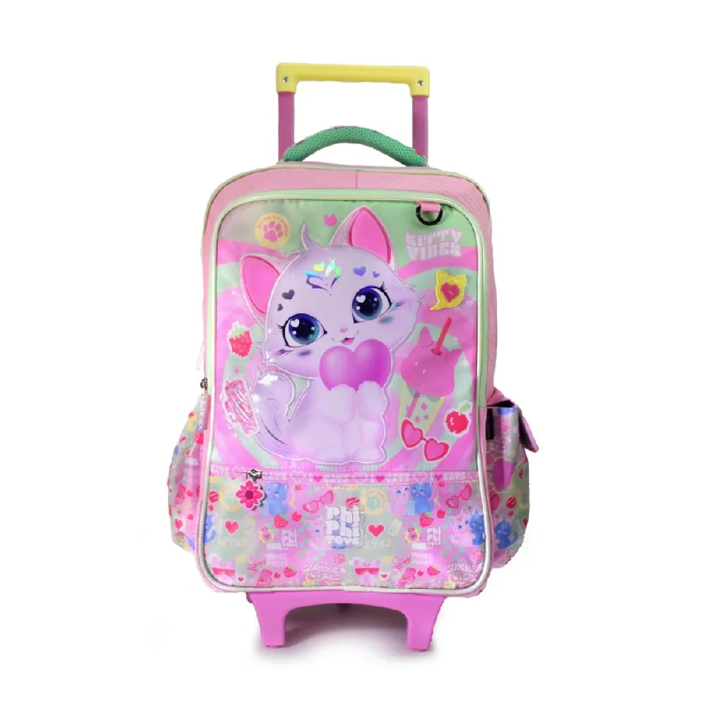 MOCHILA  C/ CARRO 18" GATITO