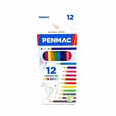 LAP.COLORES 12u.LARGOS PENMAC