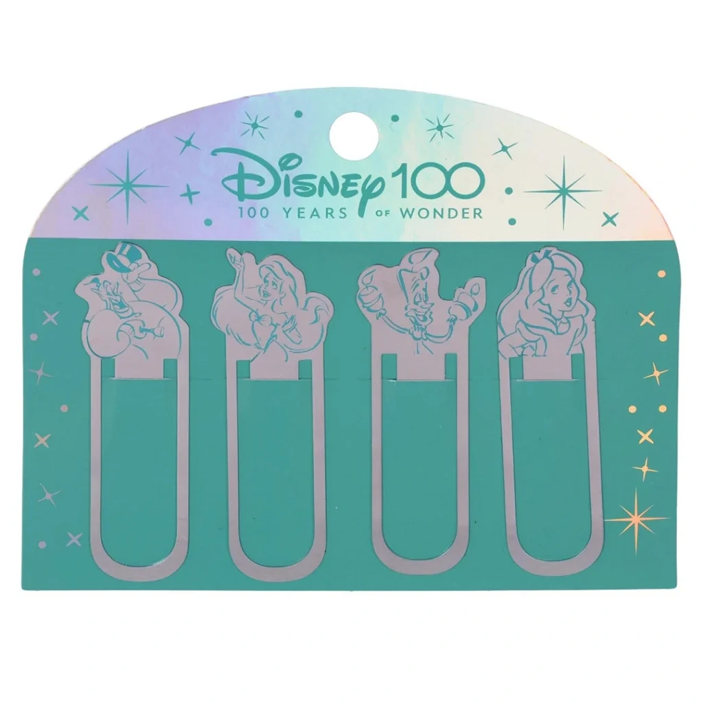 SEÑALADOR DE PAGINAx4u.PLATA DISNEY 100